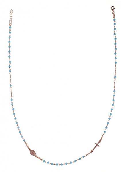 Girocollo Prega&Ama in argento925 con pietre turchesi - cod.61134