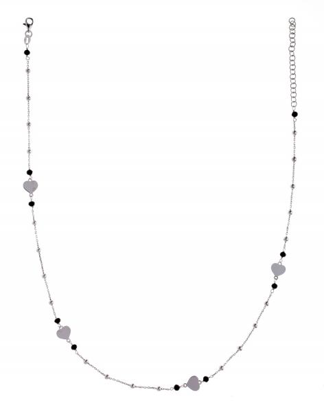Girocollo Prega&Ama in argento925 con cuoricini - cod.61205