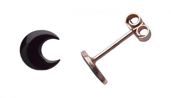 Orecchini Prega&Ama in argento925 luna smaltata cod.63122 ROSE'