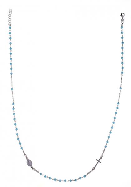 Girocollo Prega&Ama in argento925 con pietre turchesi - cod.61130